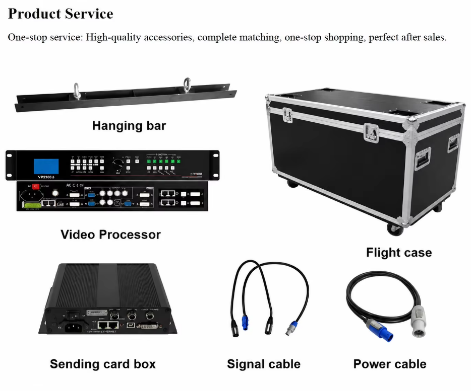 P3.91 Rental LED Display with 7680Hz Refresh Rate, 4500 cd/sqm Brightness & Dual Backup Design