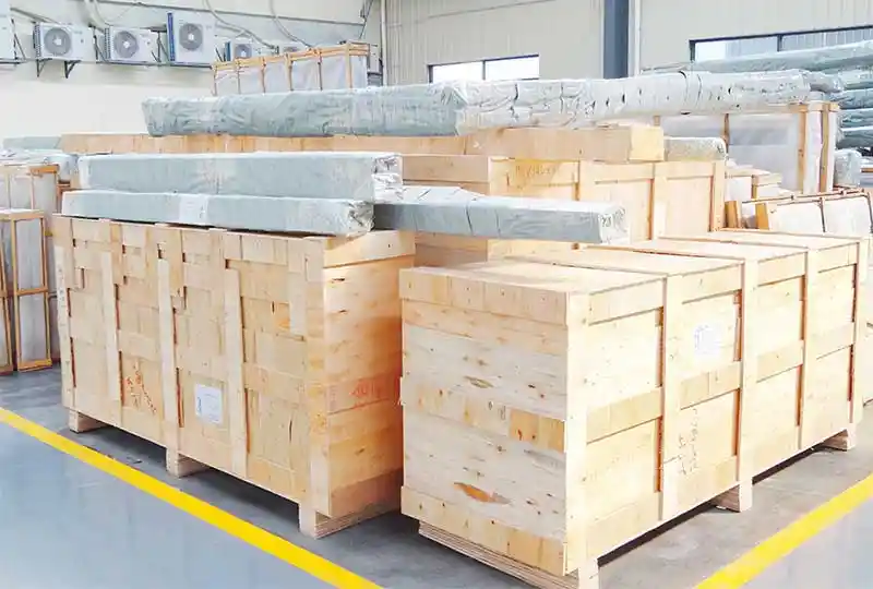 WANJIA-door-and-window-packaging-2 Exterior Aluminium Folding Doors Double Glass Soundproof Bifold Doors For Shop