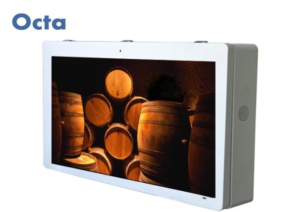 HD LCD Network Digital Signage Display Hang On The Wall Multi Touch Kiosk