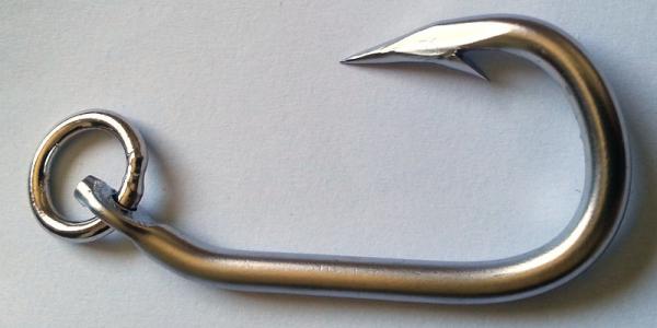 304 stainless steel tuna hook salt water fishing hook