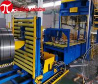 Línea de envasado de acero completamente automática de la bobina de la embaladora de la bobina de la carretilla energía baja