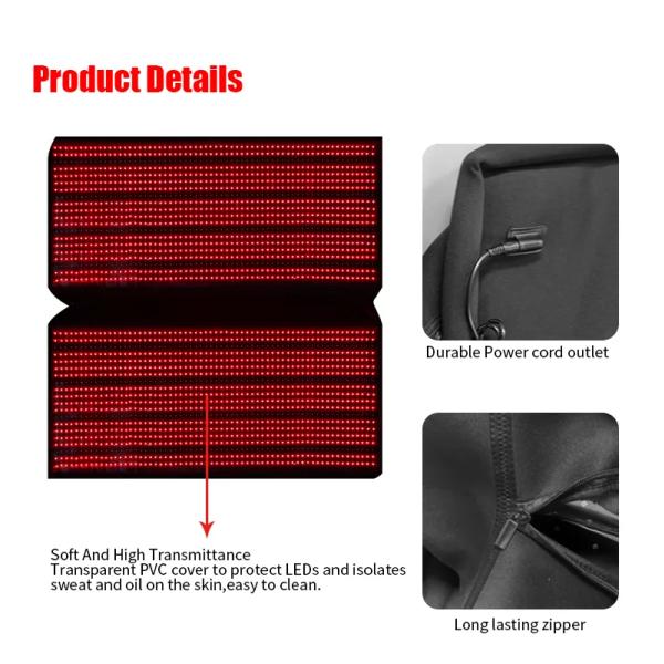 Целое тело Красное освещение Терапия одеяло Яркость регулируемый пульс 360 градусов покрытие