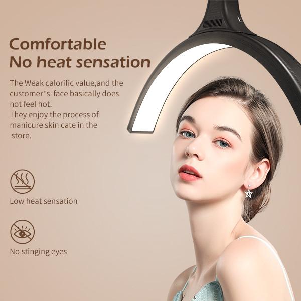 Luz RF 60W Novo LED Meia-Lua Anel Lâmpada de Piso Cílios Luz Para Tatuagem Salão de Beleza Cílios