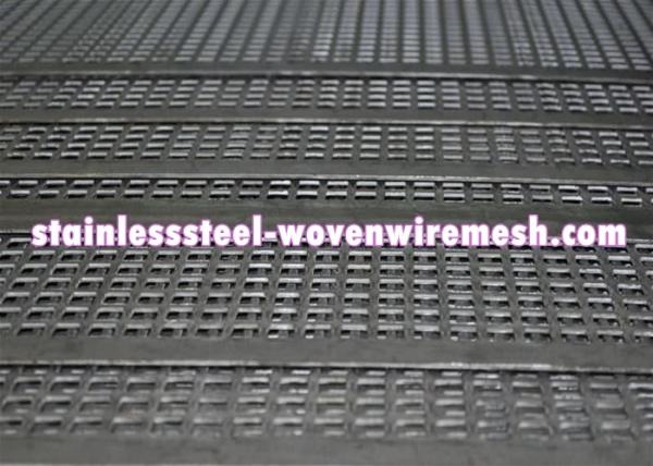 Square Hole Perforated Aluminum Panel , Architectural Perforated Metal Panels