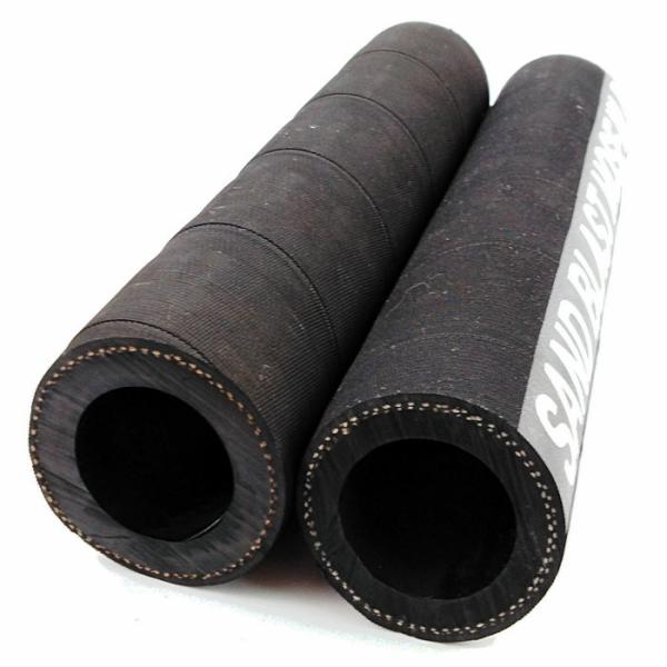 38mm Cloth Inserted Flexible Rubber Hose For Conveying Sand / Abrasive Materials