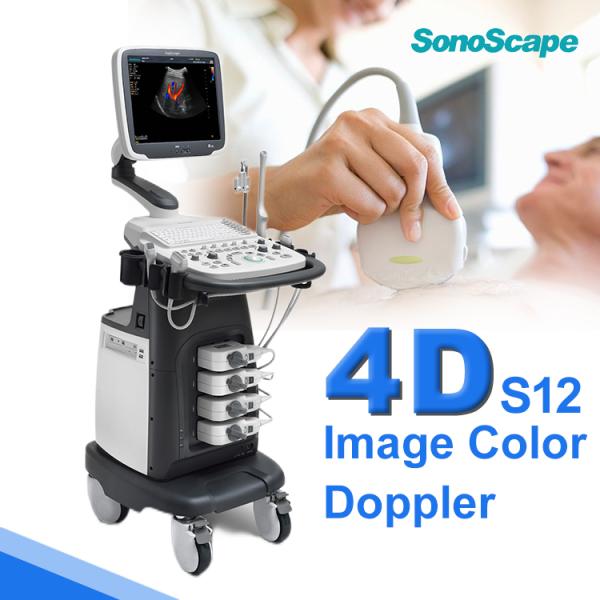 Sonoscape S12 Trolley Color Doppler System Digital Color Doppler Ultrasound System Pregnancy Scanner