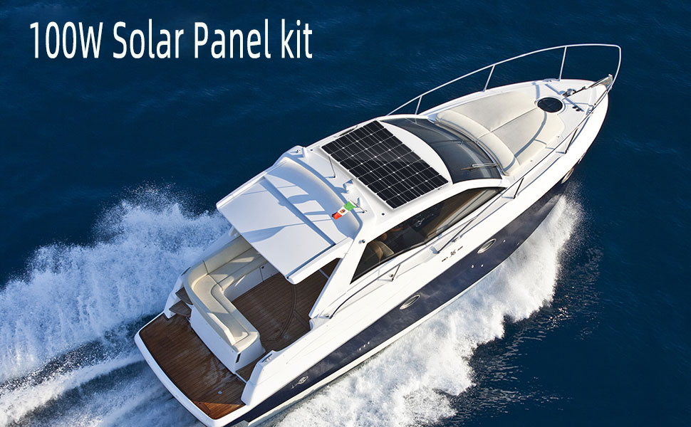 Водоустойчивая панель солнечных батарей 100W 12V Flexiable Monocrystalline с регулятором обязанности