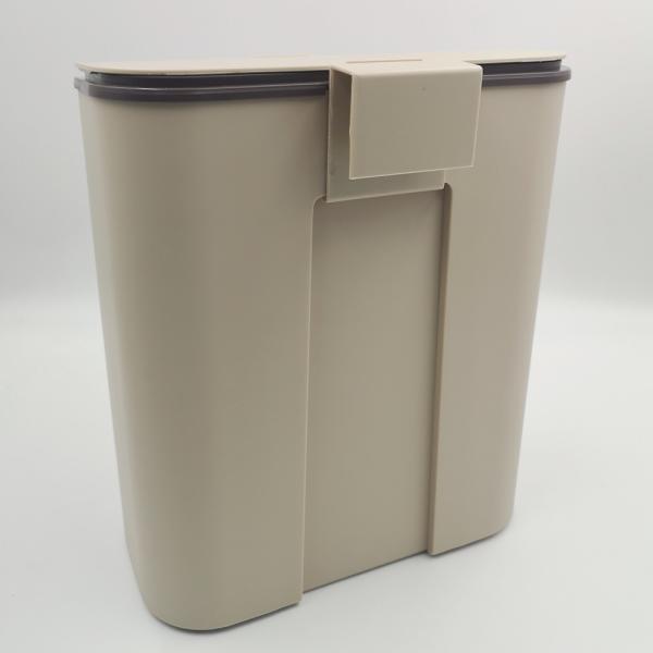 Rectangular Wall Mounted Hanging Slide Cover Trash Can Plastic Rubbish Ash Waste Bin