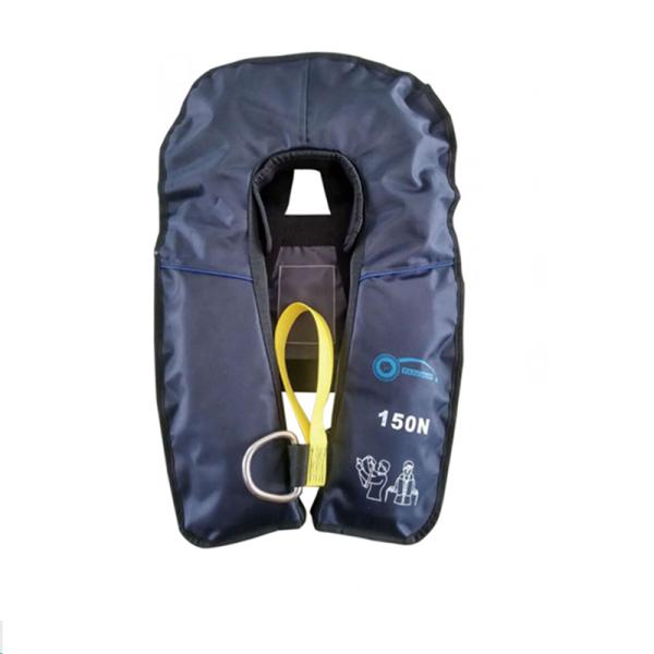 Navy Color Co2 Inflatable Life Vest 150n Buoyancy 24h Floating Time