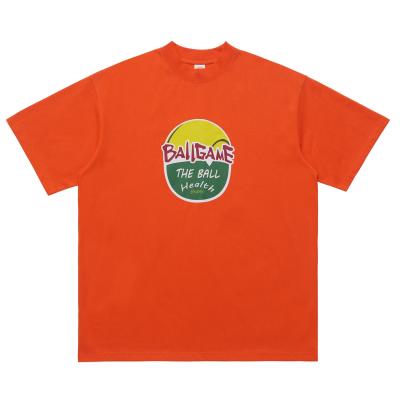 T-shirt de tamanho grande impresso digital para homens 230g peso do tecido Método de impressão digital