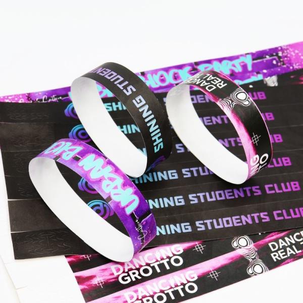 Heat Resistant Custom Tyvek Wristbands Bulk Wristbands for Wedding Event