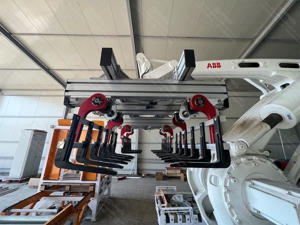 250Kg Robotic Palletizer Machine IRB660 ABB Robot Arm Dual Cabinet Controller