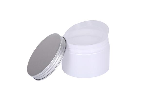 300 g PET étanche 65 mm Crème cosmétique avec couvercle en argent
