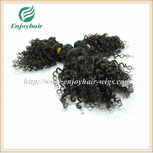 Indian virgin hair weave natural color(can be dye)  curly hair 10''-26'' hair extension