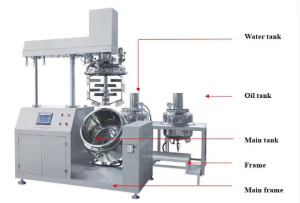 Stainless Steel Explosion-proof Emulsification Mixing Tank for Cosmetic Homogenization