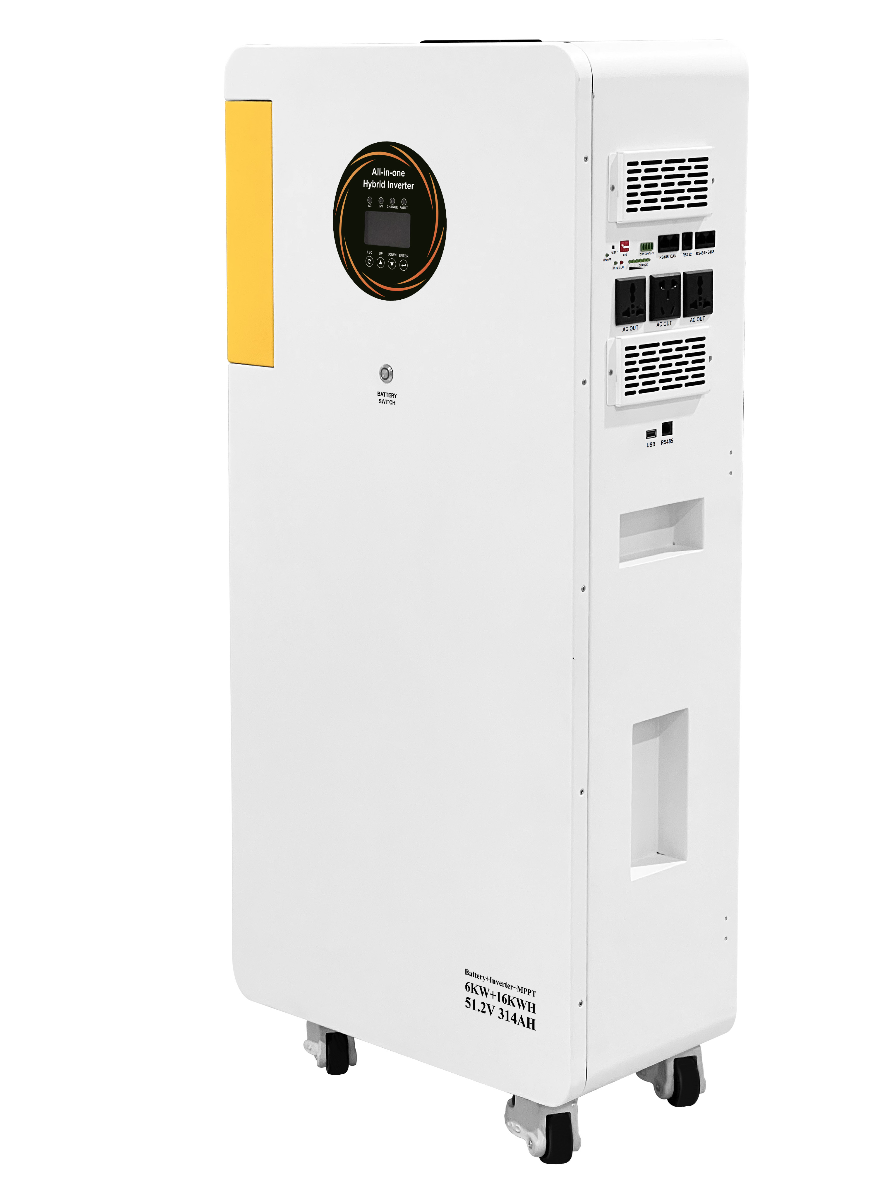 Off-Grid All In One Solar Generator 16KWh Built-in MPPT
