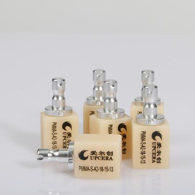 Upcera Dental resin materials pmma dental 16 color PMMA blocks dental pmma blocks