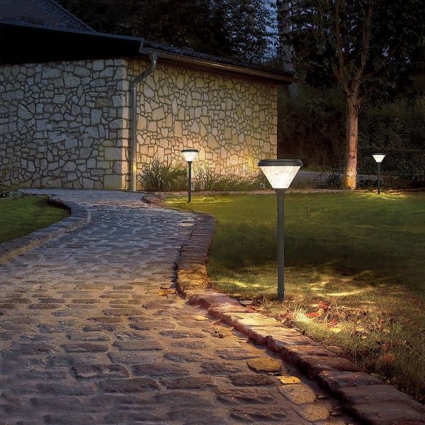 LiFePO4 Battery Garden Decorative Outdoor Solar Lights For Outside Lighting
