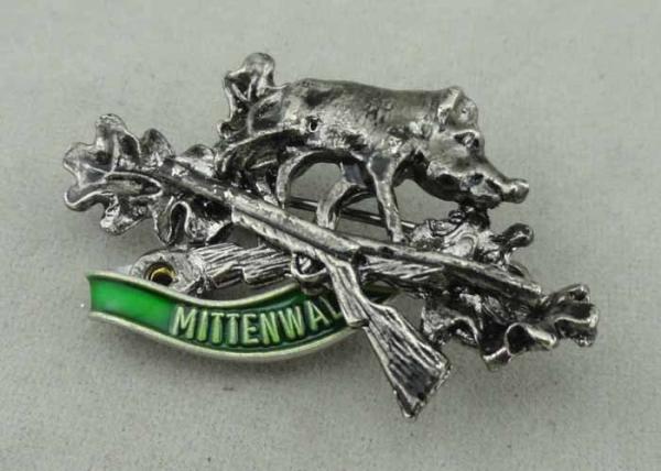 Full 3D Pewter Soft Enamel Pin 1.25 inch  1.2 mm Antique Nickel Plating