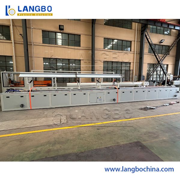 20 M Plastic PVC Profile Extrusion Line For Wall Ceiling Corner Tile Making