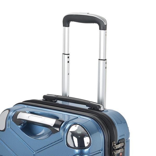 Sturdy  ABS PC Lightweight Hard Travel Luggage Trolley Mechanical Style