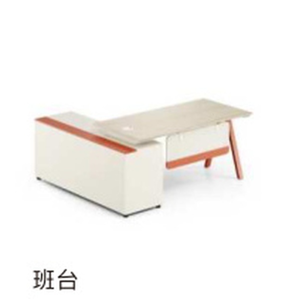 SANQIN Terracotta Luxury Executive Desk Private Serviced Office Dual-Tone Finish Anti-Scratch Edge
