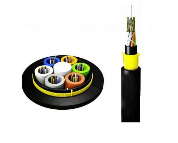 OEM Non Metal Central Loose Tube ADSS Fiber Optic Cable Strong Anti Pull Performance