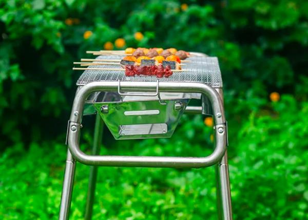 Small Portable Charcoal Bbq Grill For Camping Outdoor Backyard Household Simple 35.24
