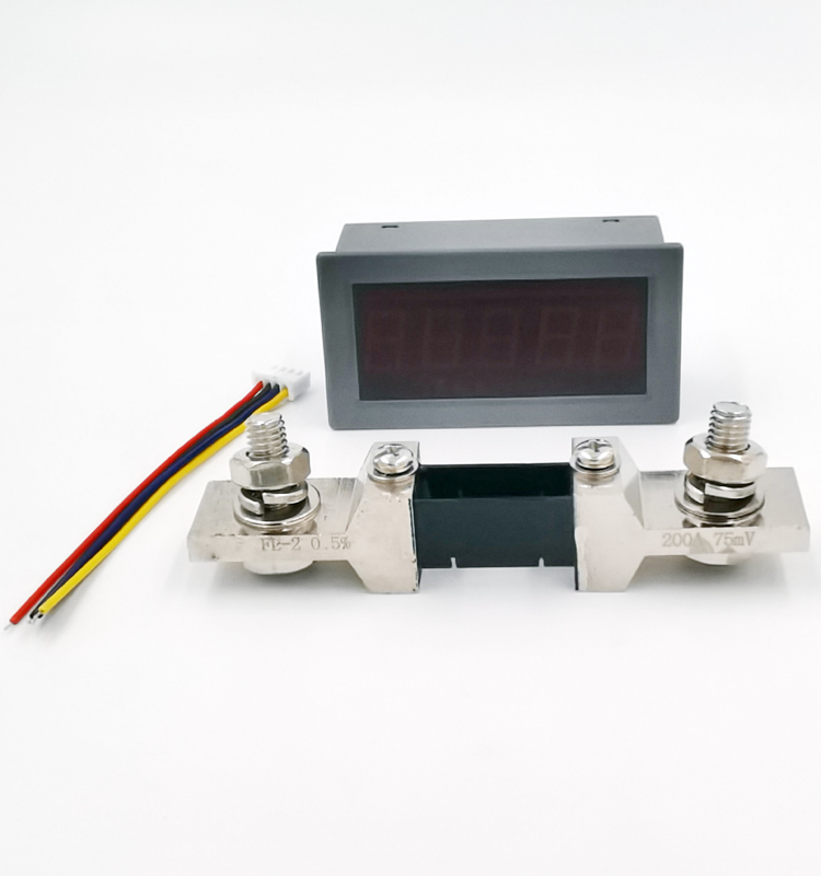 Highly Accurate Mini Panel Volt+Ampere Meter 4.5 Digital LED Display 400A DC Current 8-24V DC 0.01% Accuracy CE Single Phase