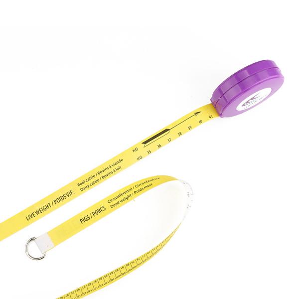 L'élevage de bétail circulaire Le poids de l'animal en bande de mesure L'échelle de poids à double langage pour les cliniques vétérinaires