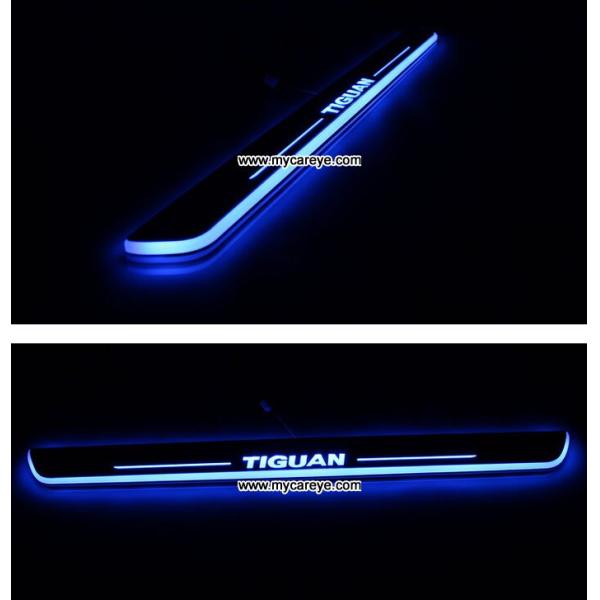 Volkswagen VW Tiguan car Led lights Moving door sill light Welcome Pedal sale