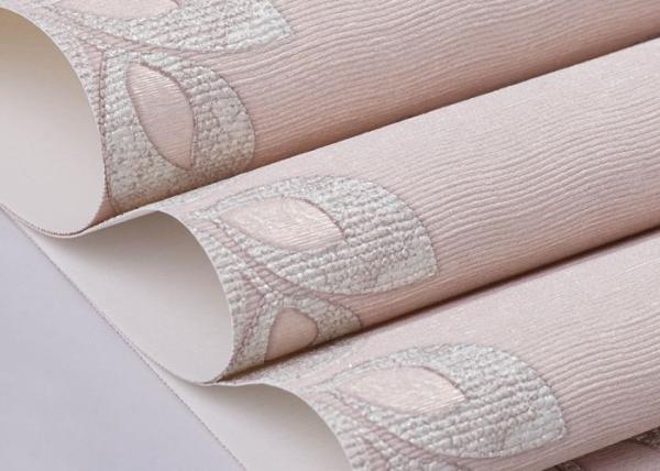 PVC Country Style Wallpaper With Strippable , Bright Floral Wallpaper For Walls