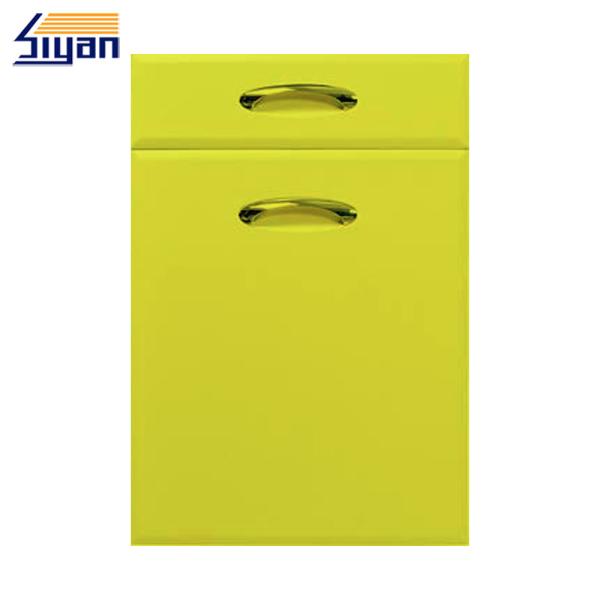 Swing Cabinet Modern Kitchen Cabinet Doors High Glossy Pvc Film Surface