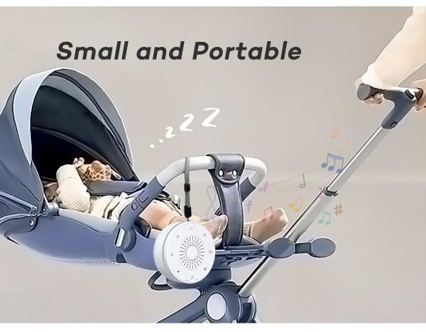 Portable White Noise Machine with 5 Night Lights for Baby Sleep