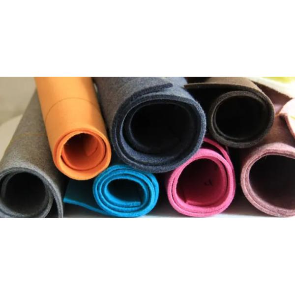 Цветная игла пробитая нетканая канцелярская ковер игла пробитая нетканые ткани