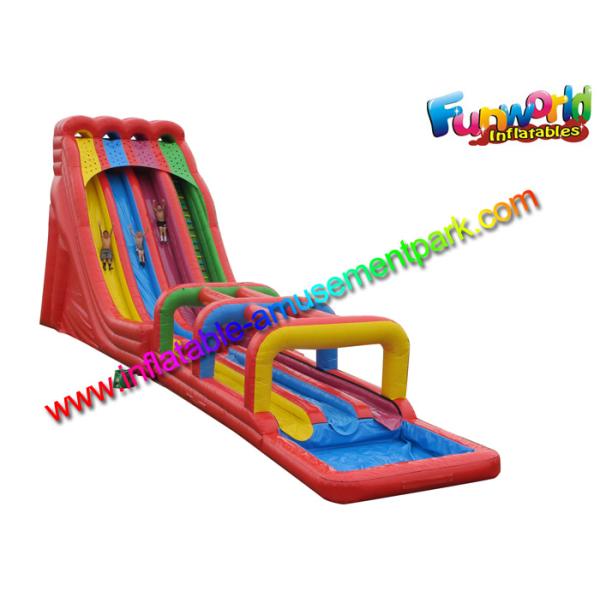 Цветастые 3 раздувного майн напольных намочили скольжения/большое скольжение воды для малышей с 18' платформа h