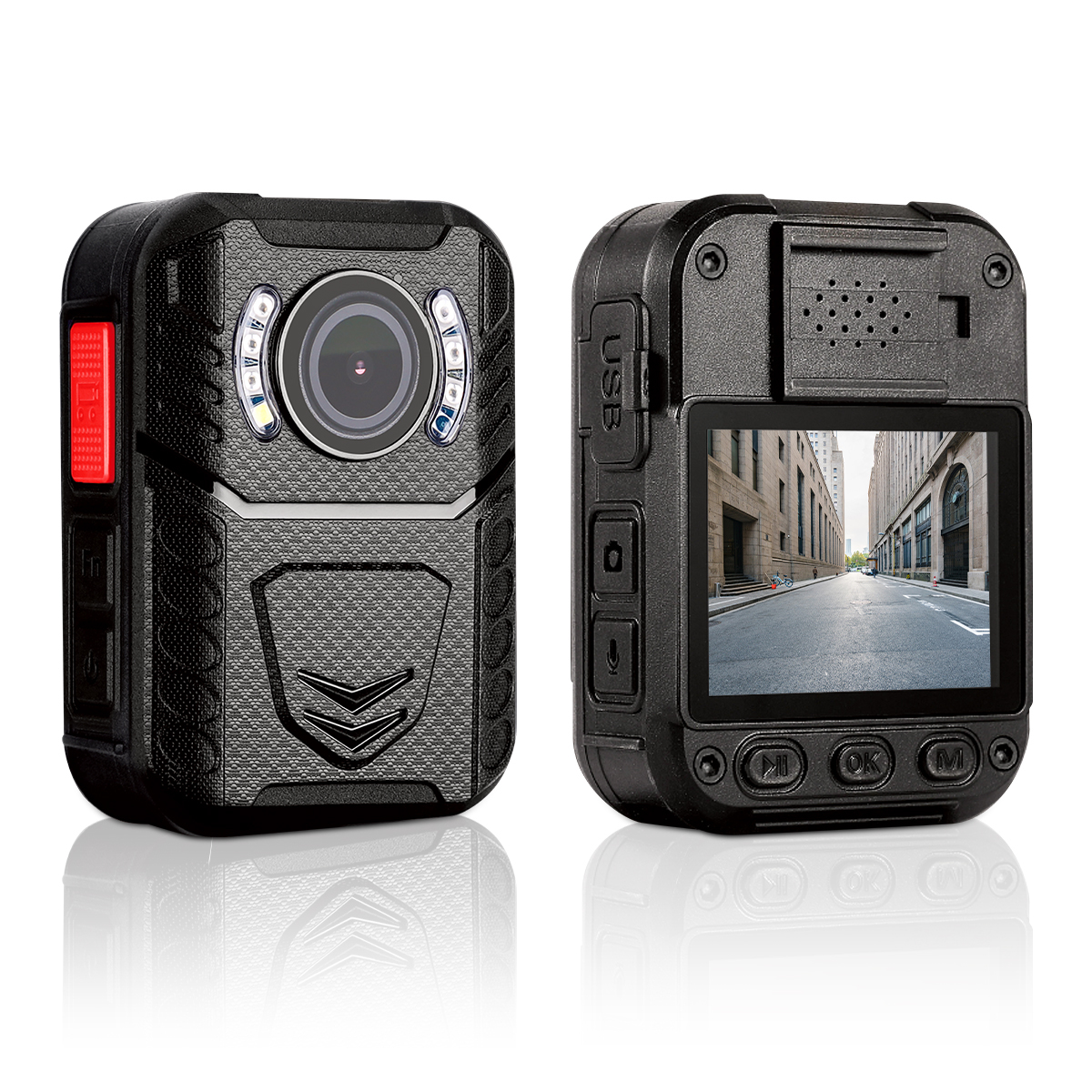 OEM/ODM 1512P QHD Body Cameras IR Night Vision Portable Body Wearable Cameras With 2.0 Inch Screen and GPS for Security Guard
