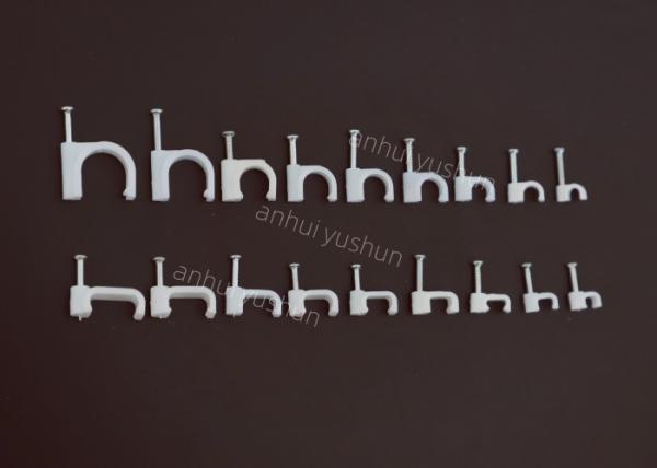 Polyester Flat Plastic Cable Fasteners Plastic Wire Clip Holder 4mm
