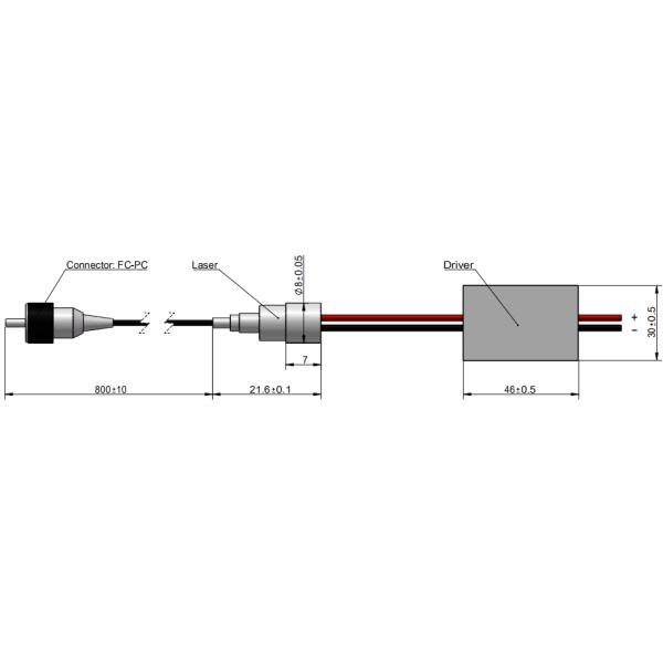 CW Output Power Coaxial SMF Single-Mode Pigtailed Laser for Industrial Applications