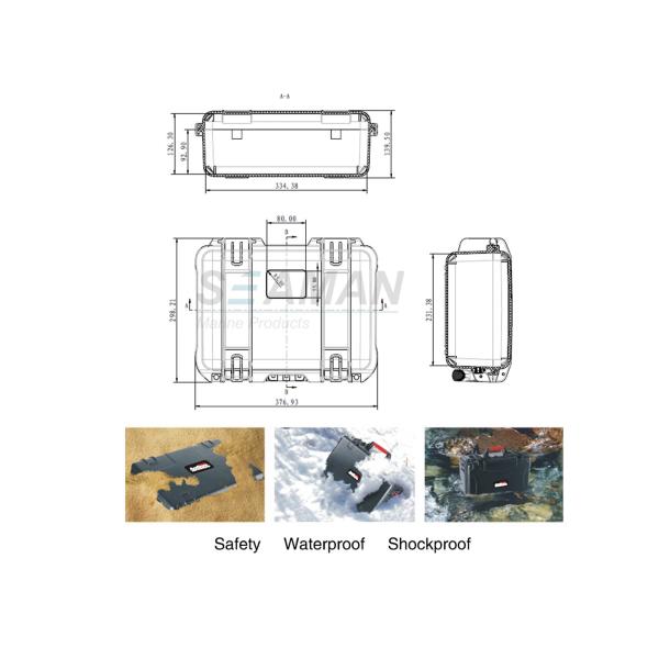 IP67 Waterproof Dry Box Protective Case With Pick Pluck Foam For Cameras Camping
