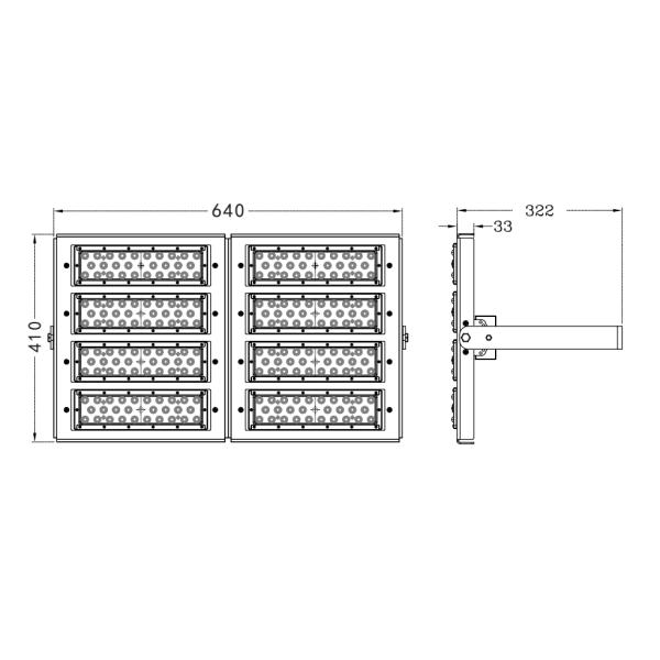 Стадион СИД 160LM/W SMD 5050 освещая рангоут IP66 300W 400W 500W высокий привел свет потока