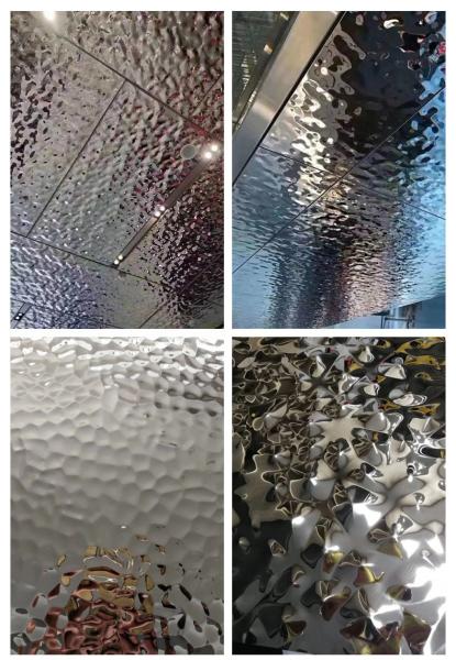 Stainless Steel Mirror Corrugated Plate Ceiling 20mm Thickness waterproof