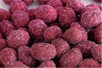 Casse-croûte enduit d'arachide de pomme de terre pourpre, arachides enduites douces délicieuses aucun colorant