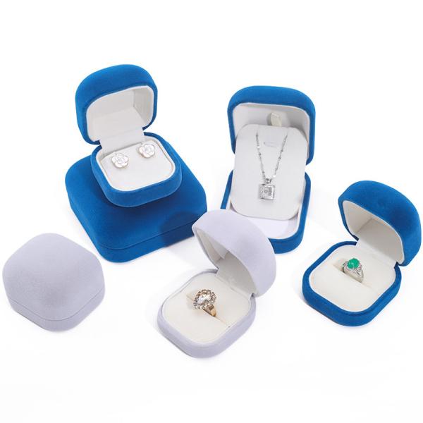 Boîte d'emballage de bijoux rectangulaire personnalisée pour boucles d'oreilles à collier pendentif