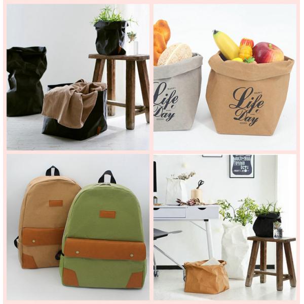 Red Black Color Waterproof Kraft Paper Fabric Roll For Storage Bag 150cm Width Рулон ткани бумаги Крафт красного черного цвета водоустойчивый для ширины сумки 150км хранения