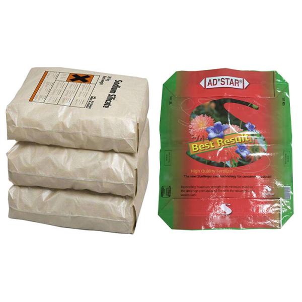 50 Kg Block Bottom Woven Polypropylene Sacks For Cement Easy To Use