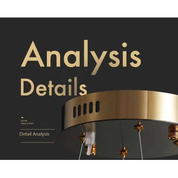 Lumière pendant d'escalier de luxe moderne intérieur de l' hôtel or / noir Crystal Stick Design