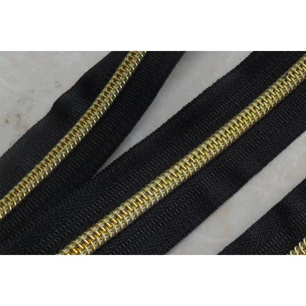 #5 Nylon Zipper Gold Teeth For High Quality Bag And Jacket Garment Accessories