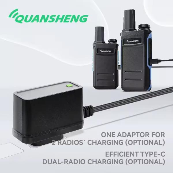 1-3km Talk Range QuanSheng TG-A1 Wireless Long Range Transmitter Professional Black Handheld Walkie Talkie