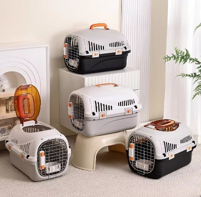 Car Travel Accessories Approved Pet Transport Cages for Small/Medium Puppies and Cats